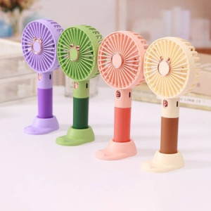 Portable Mini USB Rechargeable Handheld Fan with Stand – Travel-Friendly