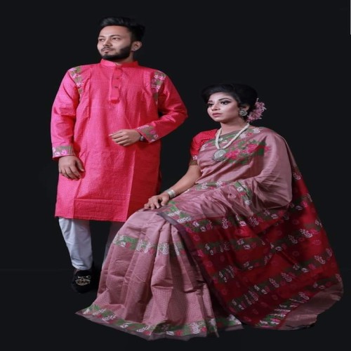 New Design Block Print Couple Dress 006 | Products | B Bazar | A Big Online Market Place and Reseller Platform in Bangladesh