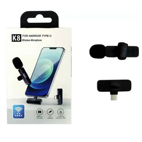 K8 Collar Wireless Microphone for Type C Mobiles / K8 Wireless Lavalier Microphone Type C Supported (Single Mic & Single Type C Receiver) | Products | B Bazar | A Big Online Market Place and Reseller Platform in Bangladesh