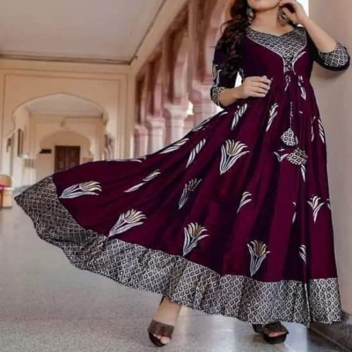 Skin print kurti gown 3 | Products | B Bazar | A Big Online Market Place and Reseller Platform in Bangladesh