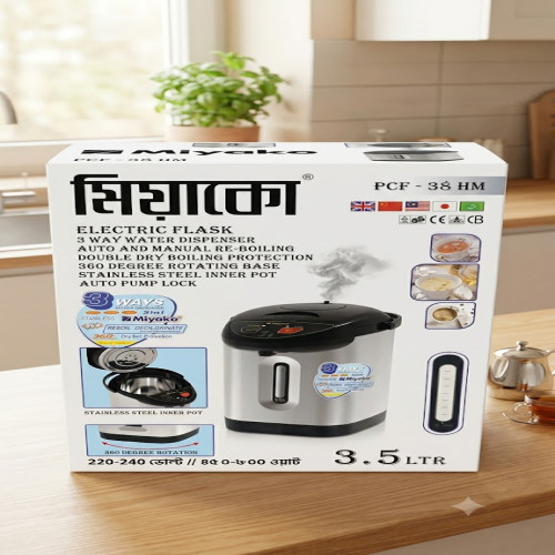 Miyako Electric Flask 3.5L (Model: PCF-38 HM) - Best for Home & Office | Products | B Bazar | A Big Online Market Place and Reseller Platform in Bangladesh