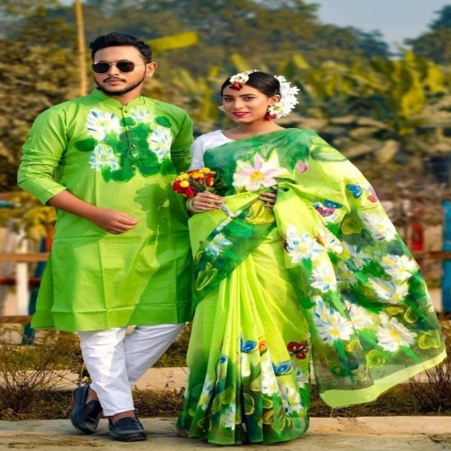 Hand Print Couple Set-08 | Products | B Bazar | A Big Online Market Place and Reseller Platform in Bangladesh