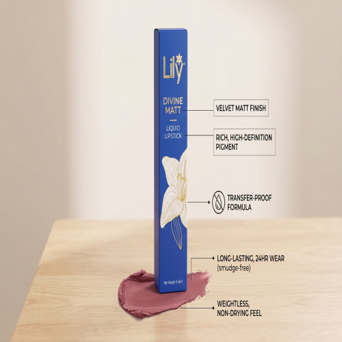 Lily Divine Matt Liquid Lipstick 5ml | Products | B Bazar | A Big Online Market Place and Reseller Platform in Bangladesh