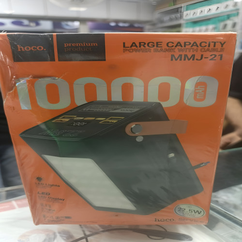 Hoco MMJ-21, Fully Compatible 1,00,000mAh Ultra Big Capacity Power Bank-Black (22.5W) | Products | B Bazar | A Big Online Market Place and Reseller Platform in Bangladesh