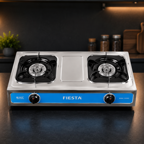 Fiesta 2-5318CS Table Top Gas Stove 2 Burner Stainless Steel | Products | B Bazar | A Big Online Market Place and Reseller Platform in Bangladesh