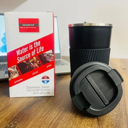 500 mL Black Double Wall Stainless Steel Vacuum Insulated Travel Mug | Products | B Bazar | A Big Online Market Place and Reseller Platform in Bangladesh