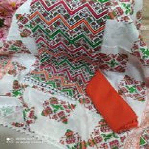 Skin Print Cotton Three Pcs-14 | Products | B Bazar | A Big Online Market Place and Reseller Platform in Bangladesh