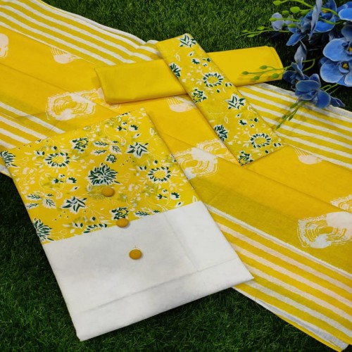 Skin Print Cotton Three Pcs-03 | Products | B Bazar | A Big Online Market Place and Reseller Platform in Bangladesh