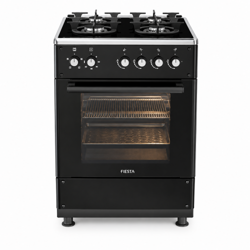 FIESTA FG66G4-E Standing Gas Oven 4 Burners Black | Products | B Bazar | A Big Online Market Place and Reseller Platform in Bangladesh