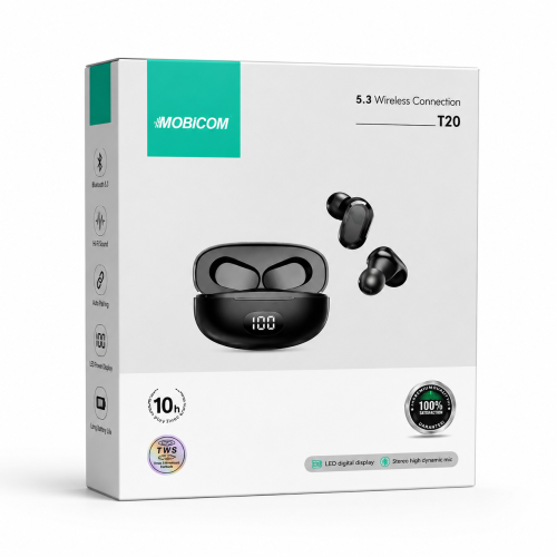 Mobicom TWS T20 Bluetooth Earbuds | Products | B Bazar | A Big Online Market Place and Reseller Platform in Bangladesh