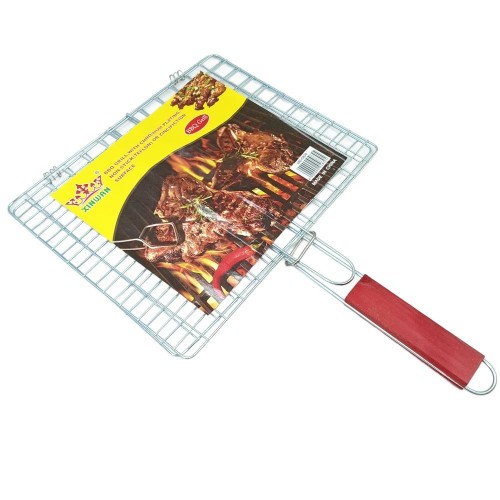 XINWAN NON STICK TEFLON SURFACE CHROMIUM PLATING BBQ GRILL 22 CM X 28 CM | Products | B Bazar | A Big Online Market Place and Reseller Platform in Bangladesh