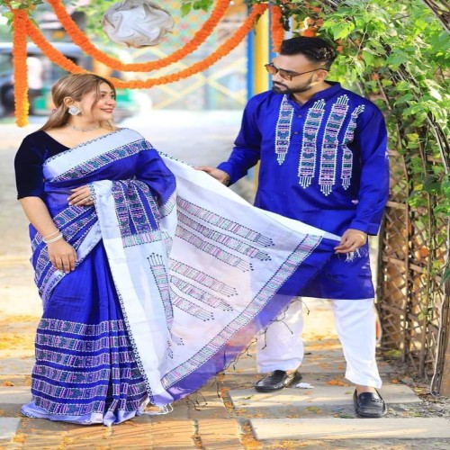 New Design Block Print Couple Dress 001 | Products | B Bazar | A Big Online Market Place and Reseller Platform in Bangladesh
