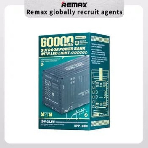 REMAX RPP-609 Container Series 60000mAh PD+QC Fast Charging Power Bank(PD 20W+QC 22.5W) - Grey | Products | B Bazar | A Big Online Market Place and Reseller Platform in Bangladesh