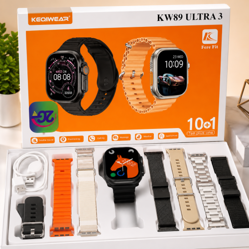 KEQIWEAR KW89 ULTRA 3 Smart Watch (10+1 Combo) | Products | B Bazar | A Big Online Market Place and Reseller Platform in Bangladesh