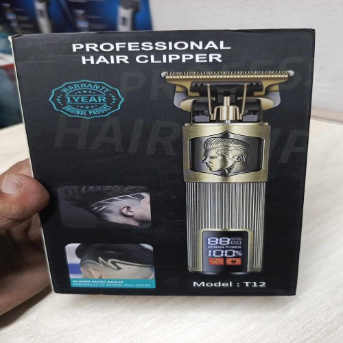 T12 USB Rechargeable Metal Body LCD Display Hair Trimmer | Products | B Bazar | A Big Online Market Place and Reseller Platform in Bangladesh