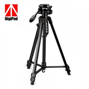 DIGIPOD TR452 Aluminum Camera Tripod (4.4 Feet)- Suitable To Mobile, Mirrorless Camera, DSLR