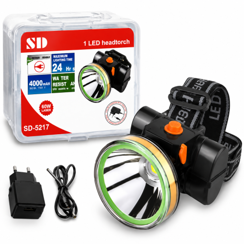 SD-5217 4000mAh Rechargeable LED Headtorch – Water Resistant Flashlight | Products | B Bazar | A Big Online Market Place and Reseller Platform in Bangladesh