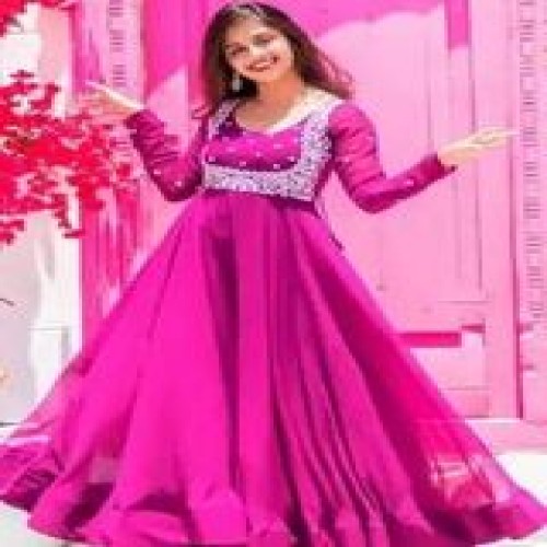 Georgette long gown with inner 1 | Products | B Bazar | A Big Online Market Place and Reseller Platform in Bangladesh