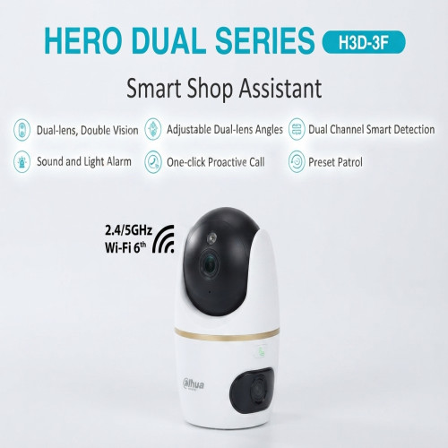 Dahua Hero Dual Series H3D-3F Smart Shop Assistant Dual-Lens Wi-Fi Camera | Products | B Bazar | A Big Online Market Place and Reseller Platform in Bangladesh