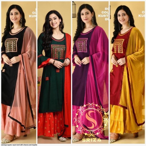 Sruja Embroidery Garara Three Piece Collection Fabrics: | Products | B Bazar | A Big Online Market Place and Reseller Platform in Bangladesh