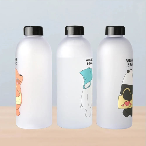 Water Bottles Cute Panda Bear Cup with Straw Transparent Cartoon 1000ml | Products | B Bazar | A Big Online Market Place and Reseller Platform in Bangladesh