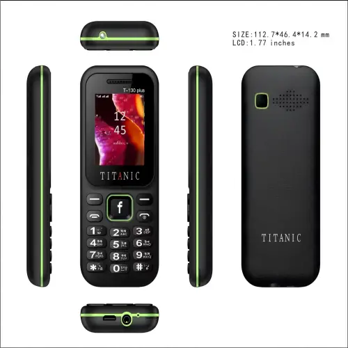 Titanic T-130 Plus  1.8-inch display Dual SIM feature phone | Products | B Bazar | A Big Online Market Place and Reseller Platform in Bangladesh