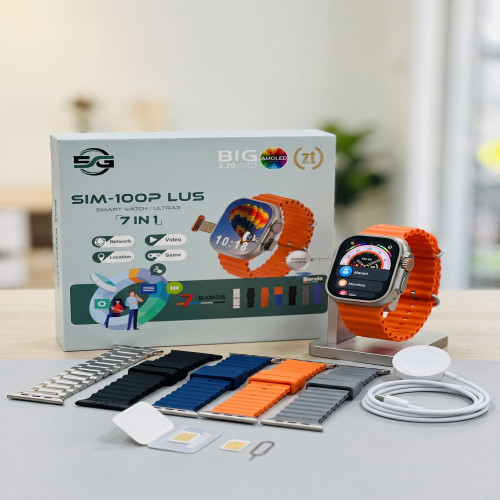SIM-100P LUS 5G SIM Supported Smart Watch Ultra 3 - 2.20 | Products | B Bazar | A Big Online Market Place and Reseller Platform in Bangladesh