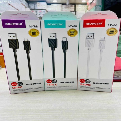 Mobicom MX88 Fast Charging Cable (Micro/Type C/I Phone) | Products | B Bazar | A Big Online Market Place and Reseller Platform in Bangladesh