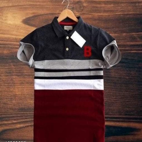 Men's Solid Half Sleeve polo Shirt-20