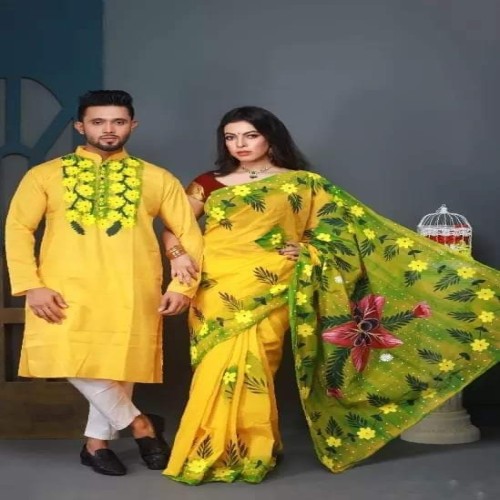 Hand Print Couple Set-06 | Products | B Bazar | A Big Online Market Place and Reseller Platform in Bangladesh