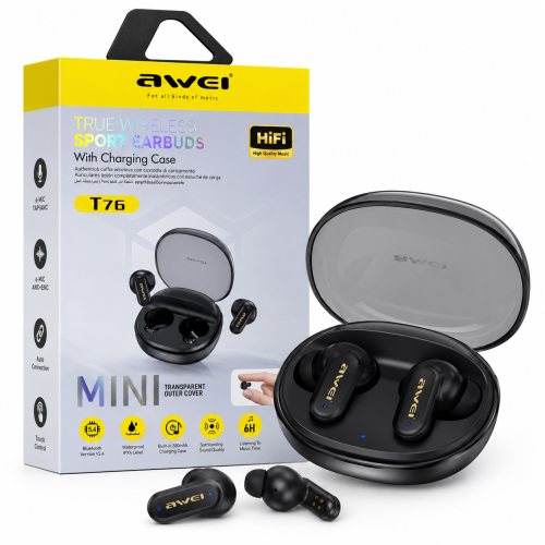 Awei T76 True Wireless Sport Earbuds with Charging Case – Bluetooth 5.4 | Products | B Bazar | A Big Online Market Place and Reseller Platform in Bangladesh