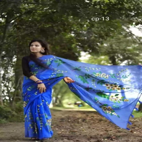 Hand print Half silk single sharee 34 | Products | B Bazar | A Big Online Market Place and Reseller Platform in Bangladesh