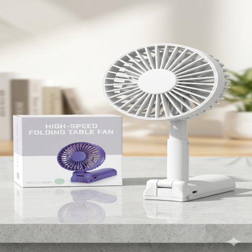 High-Speed Folding Table Fan - Portable Handheld Fan (Model: FC-6661) | Products | B Bazar | A Big Online Market Place and Reseller Platform in Bangladesh