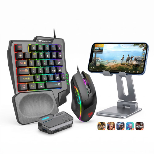 MK500 5-in-1 Mobile Game Combo Pack with RGB Keyboard and Mouse Adapter | Products | B Bazar | A Big Online Market Place and Reseller Platform in Bangladesh