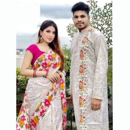 Block Print Couple Dress-38 | Products | B Bazar | A Big Online Market Place and Reseller Platform in Bangladesh