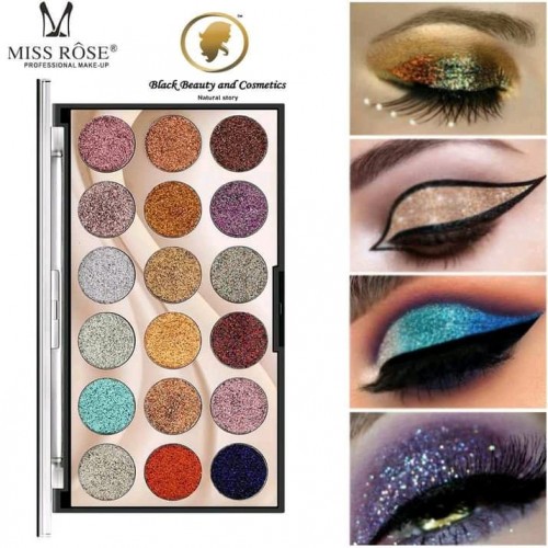Miss Rose 18 Color Makeup Glitter Eyeshadow | Products | B Bazar | A Big Online Market Place and Reseller Platform in Bangladesh
