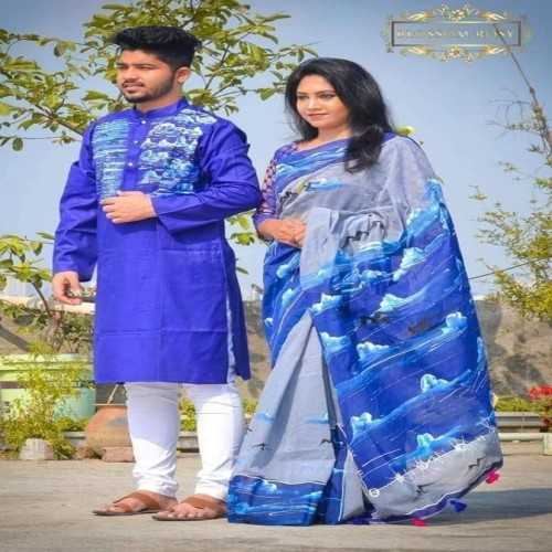 Block Print Couple Dress-39 | Products | B Bazar | A Big Online Market Place and Reseller Platform in Bangladesh