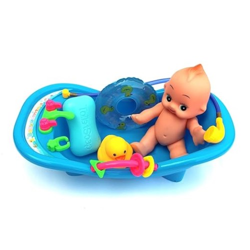 Plastic Baby Bath Set Mini Bathtub Toy, Bath time Doll with Pretend Play Games for Kids. Multi Color Chu Chu Water Toys Total 5 Items (Pack of 1 Set) | Products | B Bazar | A Big Online Market Place and Reseller Platform in Bangladesh
