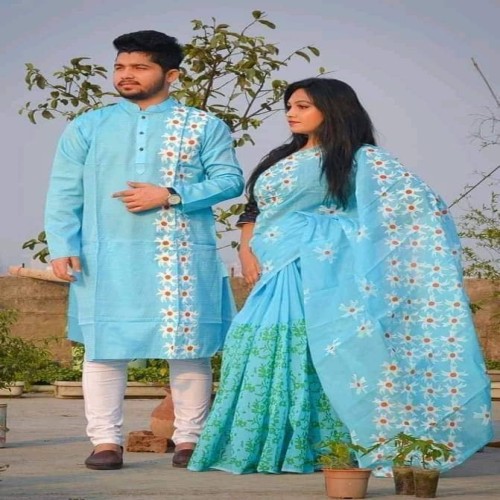 Block Print Couple Dress-40 | Products | B Bazar | A Big Online Market Place and Reseller Platform in Bangladesh