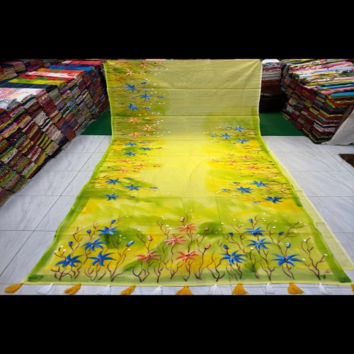 Hand print Half silk single sharee 23 | Products | B Bazar | A Big Online Market Place and Reseller Platform in Bangladesh