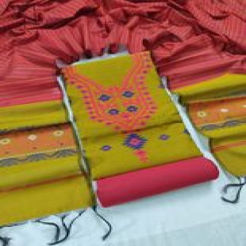Half silk jamdani mina kari work three pcs 17 | Products | B Bazar | A Big Online Market Place and Reseller Platform in Bangladesh