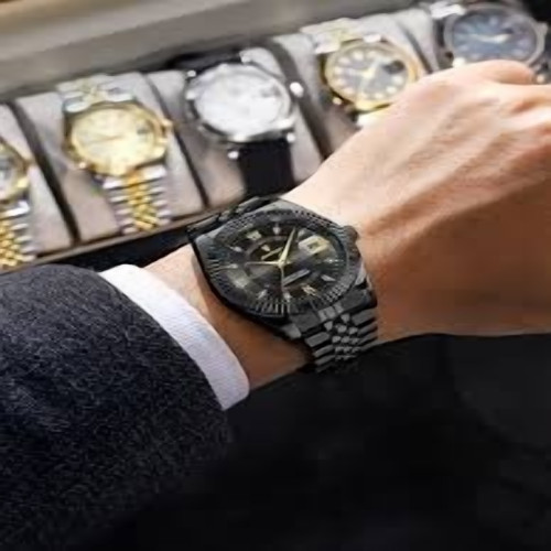 Poedagar 910 Men's Quartz Watch Stainless Steel Black | Products | B Bazar | A Big Online Market Place and Reseller Platform in Bangladesh