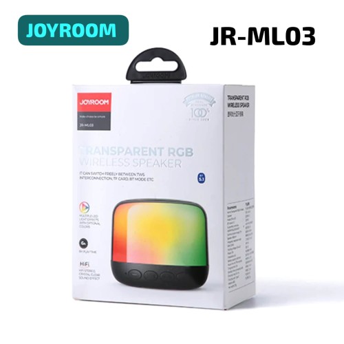 JOYROOM JR-ML03 Transparent Wireless Speaker With RGB Light | Products | B Bazar | A Big Online Market Place and Reseller Platform in Bangladesh