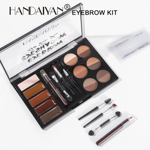 HANDAIYAN-12 Colors Eyebrow Makeup Plate Natural Long Lasting Brown Kit | Products | B Bazar | A Big Online Market Place and Reseller Platform in Bangladesh