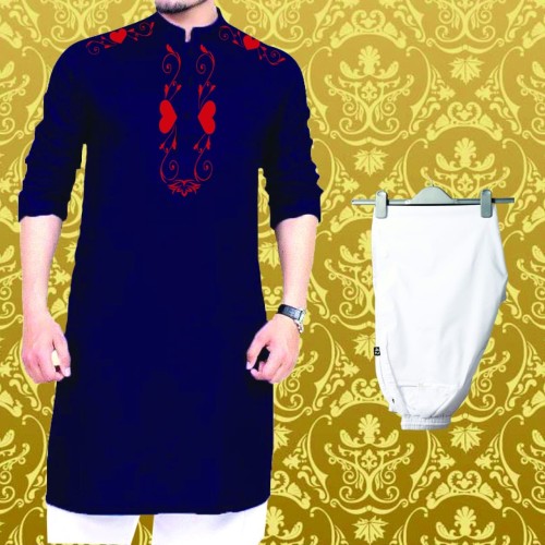 Semi Long Lilen Print Punjabi Pajama-07 | Products | B Bazar | A Big Online Market Place and Reseller Platform in Bangladesh