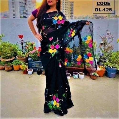 Hand print Half silk single sharee 25 | Products | B Bazar | A Big Online Market Place and Reseller Platform in Bangladesh