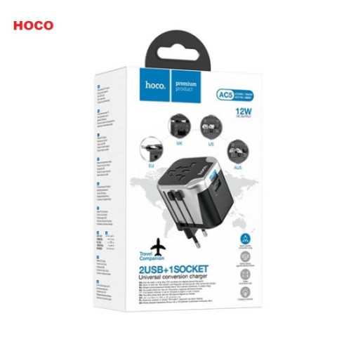 Hoco AC5 12W Travel Adapter Two USB | Products | B Bazar | A Big Online Market Place and Reseller Platform in Bangladesh