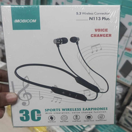 Mobicom Voice Changer Sports Wireless Earphones N113 Plus | Products | B Bazar | A Big Online Market Place and Reseller Platform in Bangladesh