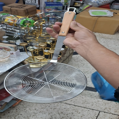 Frying Strainer/ Large Oil Strainer/ Deep Fry Strainer for Kitchen/Tel Chakni | Products | B Bazar | A Big Online Market Place and Reseller Platform in Bangladesh