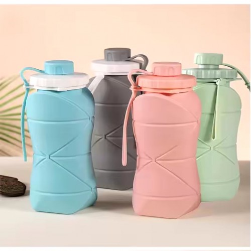 Portable Folding Silicone Water Bottle 600ml | Products | B Bazar | A Big Online Market Place and Reseller Platform in Bangladesh